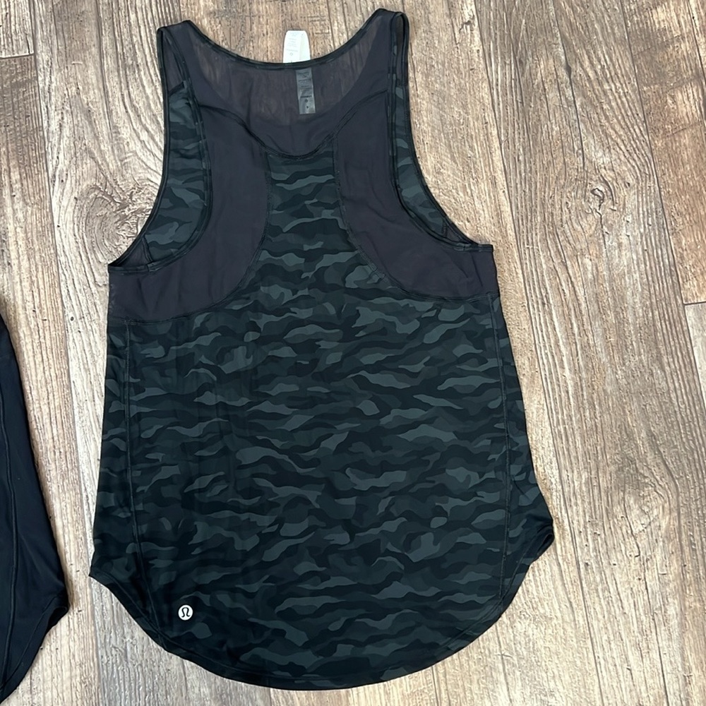 Lululemon NWOT black/camo tank